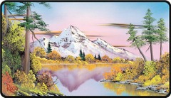 Ultra Pro - Playmat - Bob Ross Mighty Mountain Lake Black Stitched (Tariff Product)